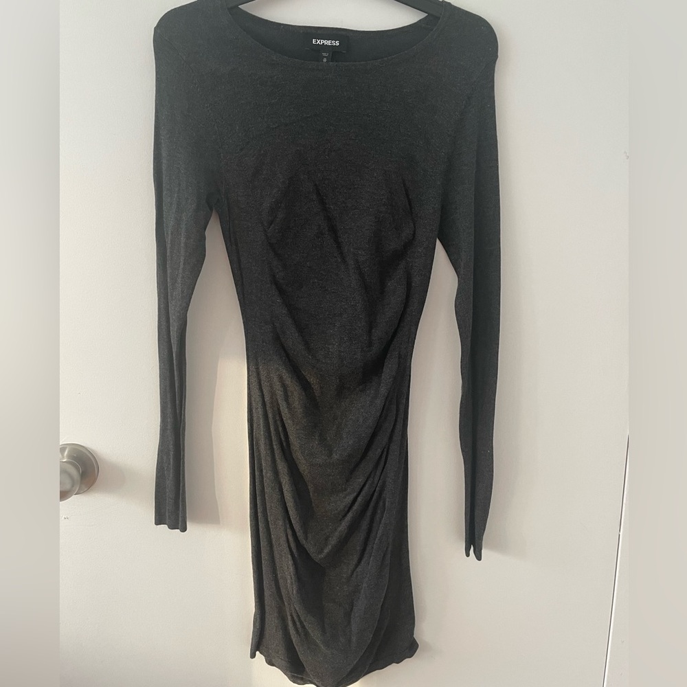 Express Gray Sweater Dress